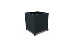 tänavamööbel, istutusalus, corten, teisaldatav (sobib kahveltõstuki jaoks), nelinurkne, teras