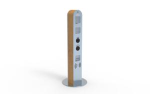 tänavamööbel, muu, post, 230 v ja/või usb-pesa, induktsioon-/qi-laadimisseade, wifi-tööjaam