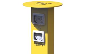 tänavamööbel, post, muu, wifi-tööjaam, 230 v ja/või usb-pesa, induktsioon-/qi-laadimisseade