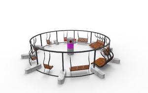 tänavamööbel, pink, iste, muu, kiik, lamamistool, na sprężynach, leasure and rest, solarna listwa smartbeam, soniczna tężnia solankowa/ tężnie