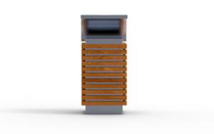 street furniture, litter bin, canopy roof / lid, safety ashtray