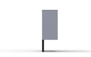 street furniture, litter bin, modular, bollard mounted, full segregation
