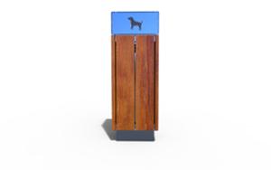 street furniture, litter bin, canopy roof / lid, for dogs, safety ashtray