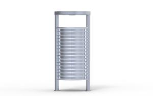 street furniture, litter bin, canopy roof / lid, safety ashtray, small ashtray, steel
