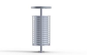 street furniture, litter bin, canopy roof / lid, safety ashtray, small ashtray, steel