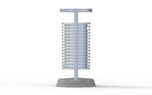 street furniture, litter bin, canopy roof / lid, safety ashtray, small ashtray, steel