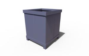 street furniture, planter, for warsaw, mobile (pallet jack compatible), rectangular