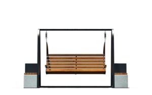 street furniture, autre, bench, seating, solar, leasure and rest, concrete, smooth concrete, swing, solarna listwa smartbeam, small table, wzór zastrzeżony