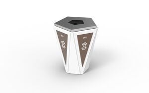street furniture, litter bin, full segregation