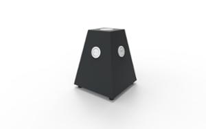 street furniture, bollard, 230v and/or usb socket, induction/qi charger