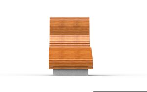 street furniture, seating, leasure and rest, concrete, smooth concrete, chaise longue, wood backrest, wood seating, vintage