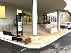 street furniture, bench, seating, solar
