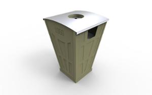 street furniture, litter bin, logo, safety ashtray, side aperture