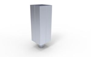 street furniture, litter bin, pole mounted