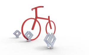 street furniture, bicycle stand, for wheel