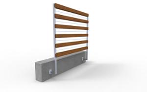 street furniture, autre, concrete, smooth concrete, attached to wall, trelly