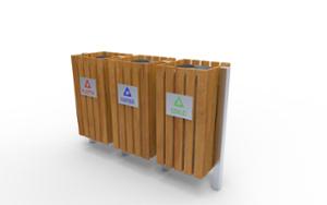 street furniture, litter bin, full segregation, logo