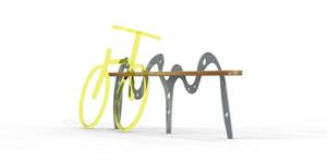 street furniture, bicycle stand, logo, multiple stands, cycle rack, with bike frame protection
