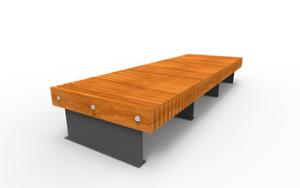 street furniture, bench, wood seating, double-sided , modular, horizontal planks, vertical planks