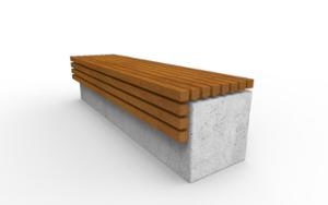 street furniture, bench, concrete, smooth concrete, wood seating