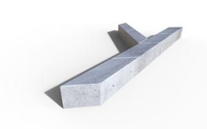street furniture, bench, concrete, smooth concrete, modular
