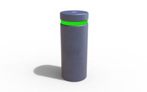 street furniture, bollard, concrete, smooth concrete, antiterror, high visibility