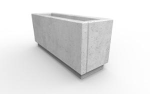 street furniture, planter, concrete, smooth concrete, mobile (pallet jack compatible), modular
