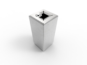 street furniture, litter bin, pole mounted