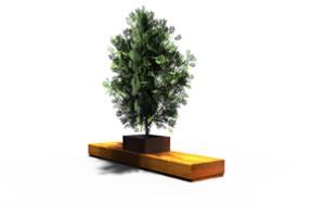 street furniture, bench, seating, planter