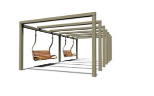 street furniture, seating, autre, pergola, swing, leasure and rest