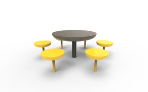 street furniture, bench, steel seating, picnic set