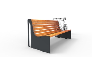street furniture, seating, bicycle stand, for wheel, solar, fotowoltaika, solarna listwa smartbeam