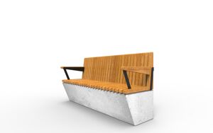 street furniture, seating, concrete, smooth concrete, horizontal planks, vertical planks
