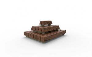street furniture, bench, seating, kłoda, dzieci, zielona klasa