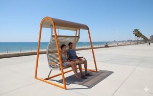 street furniture, seating, autre, swing, solar, leasure and rest, solarna listwa smartbeam