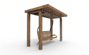street furniture, seating, autre, pergola, swing, kłoda, leasure and rest