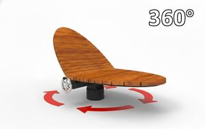 street furniture, seating, chaise longue, rotatable, leasure and rest