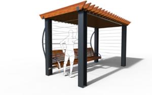 mažoji arhitektūra, kita, suolai, pergola, porankis