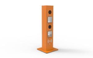 mažoji arhitektūra, kita, stulpelis, 230v lizdas su usb, indukcinis/qi įkroviklis, wifi stotelė