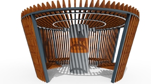 mažoji arhitektūra, kita, pergola, išlenktas, soniczna tężnia solankowa/ tężnie, stalas
