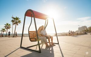 mažoji arhitektūra, kita, suolai, saulės, leasure and rest, sūpynė, solarna listwa smartbeam
