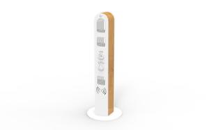 mažoji arhitektūra, stulpelis, kita, wifi stotelė, 230v lizdas su usb, indukcinis/qi įkroviklis