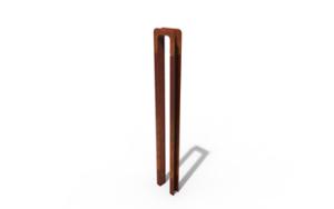 straatmeubilair, afzetpalen, corten, staal