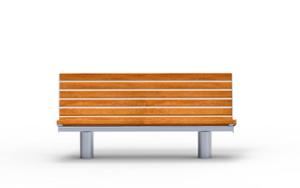 straatmeubilair, zitbanken, houten rugleuning, armleuning, houten zitting