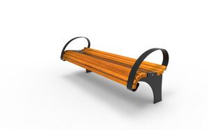 straatmeubilair, bank, solair, fotowoltaika, armleuning, houten zitting, solarna listwa smartbeam, vintage