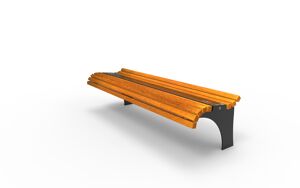 straatmeubilair, bank, solair, fotowoltaika, armleuning, houten zitting, solarna listwa smartbeam, vintage