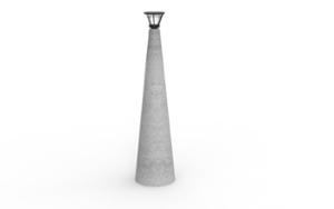 straatmeubilair, afzetpalen, solair, beton, glad beton