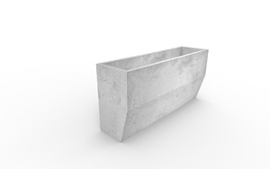 straatmeubilair, plantenbak, beton, glad beton