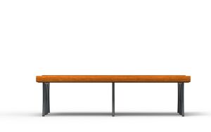 straatmeubilair, bank, dubbelzijdig, armleuning, houten zitting, vintage