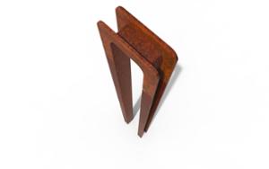 straatmeubilair, afzetpalen, staal, corten